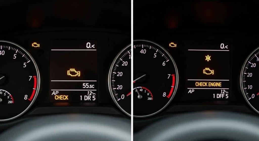 Check Engine Light ,steady vs flashing check engine light